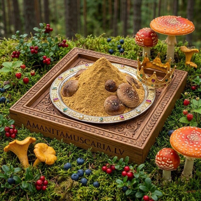 🍄PREMIUM♥️KING👑IZPĀRDOŠANA🍄 <br>50 g. PREMIUM🍄PULVERIS<br>KARAĻA👑MUŠMIRES